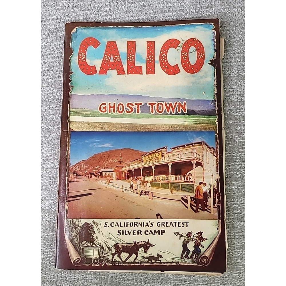1959 Calico Ghost Town Booklet w MAP So‎ Cal Camp Barstow Knott's Berry Farm